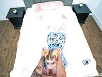 Indie Rose bledá blond krása dostane tvrdý jebanie v zákulisí