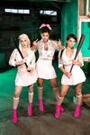 Bridgette B a Gina Valentina a Skylar Vox si lízajú pery